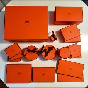 SOLD Collection of 17 Hermes boxes